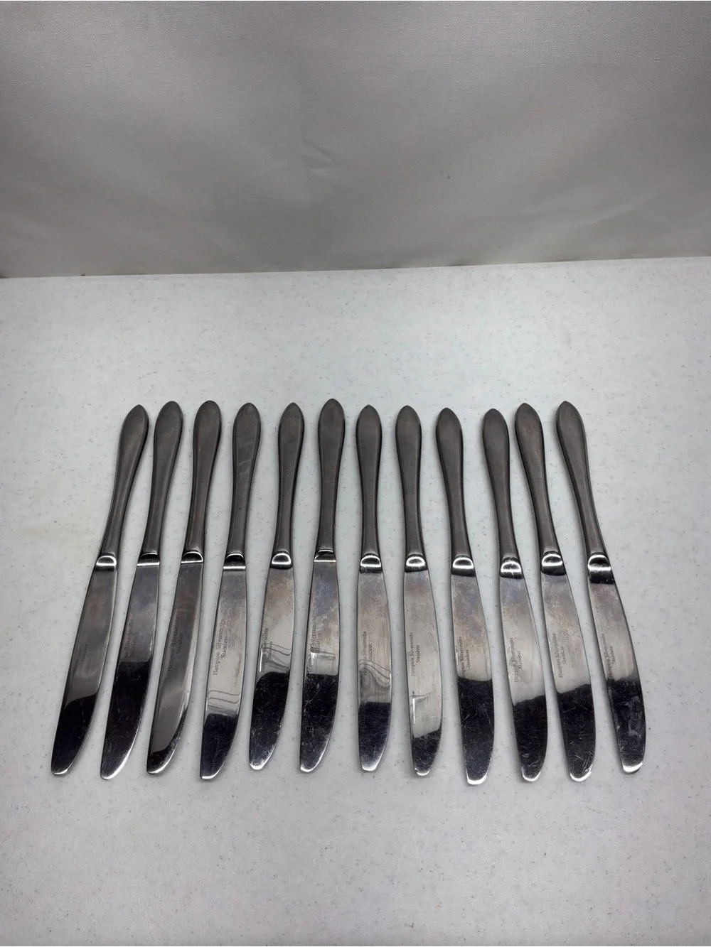 Hampton Silversmiths Stainless Steel Butter Knives Set of 12